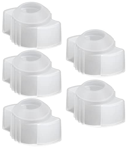 5 Pcs Child Safety Knob Covers Silicone Anti-Shock | Smooth Rotation Grip for Round Door Handles, Approx 75x50x42mm, Childproof Protector for Bedroom Living Room Office
