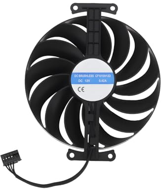 OTOTEC Ventilateur de carte graphique 95 mm 12 V 6 broches compatible avec ASUS RTX 3050 compatible avec 3060 Phoenix ITX