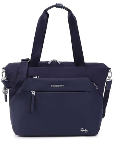 Hedgren Laptoptasche Umhängetasche mit Laptopfach Furo Kicho Horizontal Tote Exp 14 Peacoat Blue dunkelblau