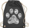 Turnbeutel Rucksack - Geschenk für Hundebesitzer - High Five Hunde Pfote - Unisize - Dunkelgrau - tasche mit kordelzug pfotenabdrücke kinderrucksack tier hundefan paw turnsack gassi hundefans paws