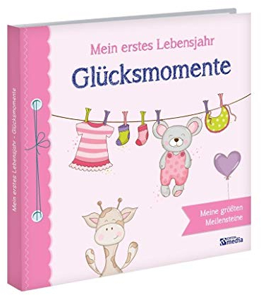Babyalbum: Mein erstes Lebensjahr - Glücksmomente. Rosa