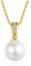 VIKI LYNN Collier Pendentif Perle de Culture 7-8mm Bijoux Fantaisie Femme en Argent Fin 925 et Zircon Cubique Idée Cadeau Femme Fille