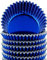 Lot de 50 mini caissettes à cupcakes en aluminium Bleu