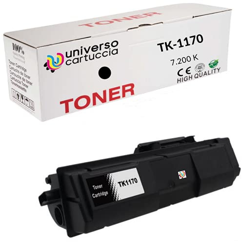 Univeerso® Toner schwarz TK-1170 kompatibel zu Kyocera EcoSys M2040 DN M2540 DNE M2540 DNW M2540 Series M2640 IDW Drucker, ECOGREEN C02 Free, Kapazität 7.200 Seiten bei 5 % A4