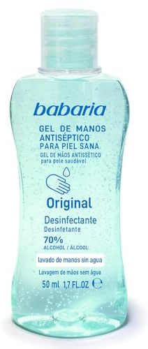 Babaria - Gel hidroalcohólico de manos - 50ml, El embalaje puede variar