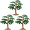 Verde Natural Diorama Árboles Modelo Árboles Tren Escenario Paisaje Plástico Árboles de Tren para DIY Paisaje Ferrocarril Arquitectura Árboles de Modelo Mezclados Modelo Árbol Diorama Árboles 3PCS (M)