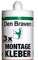 Acryl MONTAGEKLEBER Den Braven Befestigungskleber Befestigung PERFEKT FÜR UNSERE PVC & XPS 3D PANEELE Kleber FIX (300ml) (3 Kartusche)