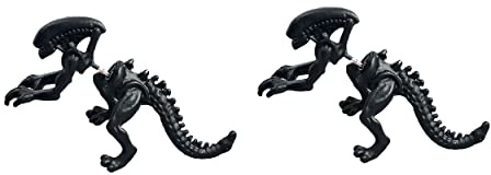SBI Jewelry Rose Copper Black Vintage Dinosaur 4D Funny Earrings Cute Weird Earrings for Women Men Girls Boys Sister Brother Friends Trendy Green CZ