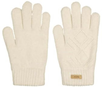Barts Damen Strickhandschuhe Bridgey Gloves gefütterte Fingerhandschuhe 0566 Cream 10