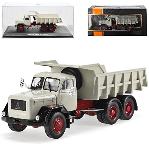 IXO Magirus Deutz Jupiter 6x6 Kipper Grau 1960-1967 1/43 Modell Auto