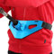 VBESTLIFE Angelkampfgürtel, Verstellbarer Angelkampfgürtel aus Aluminiumlegierung, Stand Up Gimbal, Gepolsterter Fischrutenhalter (Blau)