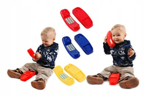 TELEPHONE TOY FOR KIDS CLIMBING FRAME PLAYHOUSE MOBILE PLASTIC PLAY CELL PHONE WITH RING BELL SOUND FOR CHILDRENS TODDLERS DIY PLAYGROUND * FROM HAPPY PLAYGROUNDS (BLUE)
