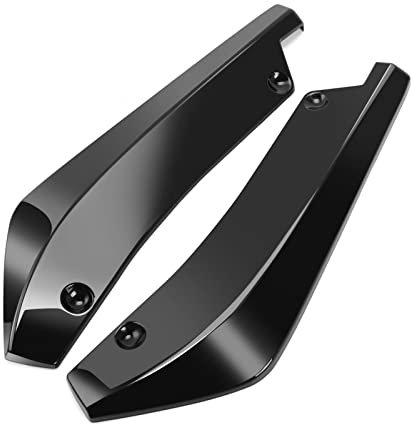 Nonuin Splitter Frontspoiler Für A-UDI A3 A4 B6 B8 B7 B5 B9 A6 C5 C6 C7 A5 Q5 Q7 8P 8V 8L Heckschürze Lippe Diffusor Splitter Canard Spoiler Autozubehör (Farbe : Black)