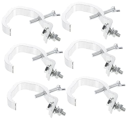 MILISTEN 6 Stücke Bühne Lichter Haken Klemmen Strapazierfähige Peg Haken Dj Ständer Metall Licht Camp Licht Halter C Klemme Licht Haken Bühnenlicht Traversen Haken Lampe Traversen Klemmen