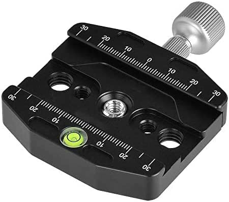 DEYOT CL-70N Schnellkupplungen mit Aluminium Legierung Für Schnellwechselplatte und Stativ oder Monopod Kompatibel mit Arca-Swiss Standard