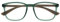 OPULIZE Max Lesebrille - Klassische große rechteckige Fassung - Brille in mattem Transparentgrün mit beigen Bügeln - Herren Damen Unisex - R78-6 - +1,50