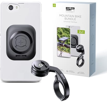 SP CONNECT Mountain Bike Bundle Universal Interface | SPC+ | Fahrrad-Handyhalterung | MTB-Handyhalterung | Robust und Sicher | Universal kompatibel mit Smartphones | Lenkerhalterung