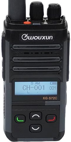 Wouxun Radio AM/FM portable avec port de charge USB-C noir pour les fans de CB, étanche à la poussière et à l'eau IP65
