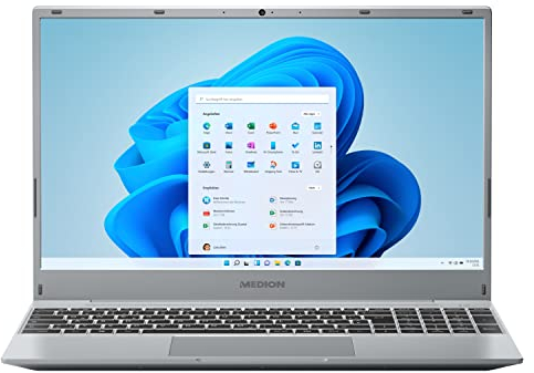 MEDION E15309 39,6 cm (15,6 Zoll) Full HD Notebook (AMD Ryzen 7 5700U, 16GB DDR4 RAM, 1TB PCIe SSD, Webcam, Win 11 Home)