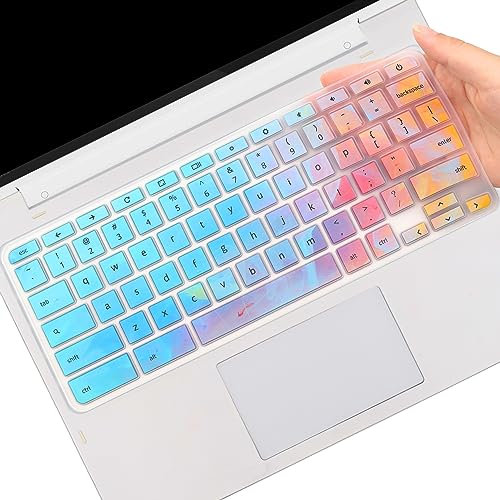 Colorful Keyboard Cover for Lenovo 11.6 300e Chromebook, Lenovo Chromebook Flex 3 11, Lenovo Chromebook C330 11.6, Lenovo Chromebook 100e 300e 500e 11.6, Chromebook N20 N21 N22 N23 11.6 Laptop