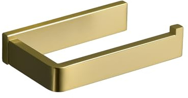 YACVCL Toilettenpapierhalter Bahroom Toilettenpapierhalter Edelstahl Tissue Rollenhalter Wandmontage (gebürstetes Gold)