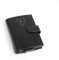 Porte-Cartes de Visite Personnaliser - Porte-Cartes personnalisé avec nom ou Texte en Cuir de Buffle Nappa avec Espace pour dix Cartes et Une Poche zippée (Noir)