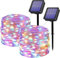 Striscia di luci solari per esterni, confezione da 2 pezzi, 32 m, 320 LED, RGB, filo di rame, impermeabile, luminoso, 8 modalità, luci a fata stellata, per giardino, feste, casa, decorazione
