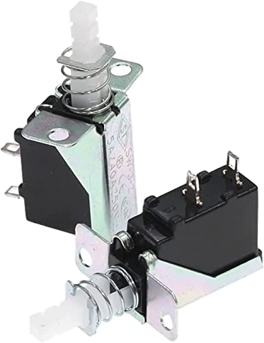 Schalter Mikroschalter 100 STÜCKE Selbstsichernder Schalter mit geradem Schlüssel KCD-A10 SW-3 A04 Netzschalter 2-polige äußere Feder 5 A for Dunstabzugshaube elektronischer Schalter