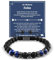 YELUWAn Meinen Sohn Armband, Mutter Sohn Geschenke Von Mama, Perlen Armband 18. Geburtstag Junge Von Mama Papa Eltern zum Geburtstag Blau