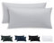 Tifschlaf Kissenbezug 40 x 80 2er Set - Kopfkissenbezug 40x80 Hellgrau mit Reißverschluss aus Mikrofaser Weich, 40x80cm Grau Pillow Case