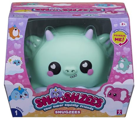 Smooshzees Snugzees, Jade, grüner Drache, Sammelfiguren, superweich, kuschelig und quetschbar!