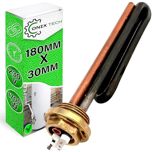 Resistance pour Chauffe Eau pour Chaudière 1700W 230V 180 mm - Garantie de 5 Ans - ONIX TECH