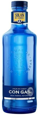 Agua Caja de 12 unidades Solán Gas Vidrio 75 cl