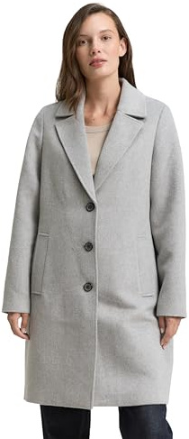 TOM TAILOR Damen 1046603 Wollmantel mit Eingriffstaschen