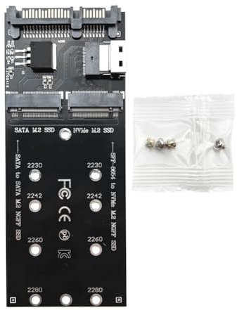 momend Adaptador SSD M2 M.2 SATA Ngff SSD A SATA + M2 NVME SSD A SFF-8654 Convertidor SATA A Tarjeta de Expansión M2