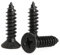 KELUBATU M3 Carbon Steel Phillips Screws, Countersunk Head Self-Tapping Black Wood Screws for Furniture, Woodworking-M3 x 20 mm 100 Pcs and M6 Screw Anchors 20 Pcs