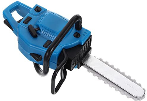 Sosoport Miniatur-kettensägenmäher Für Puppenhaus Kleiner Mäher-Modell Aus PVC Realistische Form Langlebig Und Sicher Für Minihäuse Und Mikrolandschaften