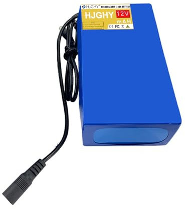 HJGHY Batería de Iones de Litio Recargable de 12 V CC, 24 V, 10800 mAh para Barras de Luces LED, robótica, cámaras, farolas y lámparas de Respaldo.,12v,10800mAh