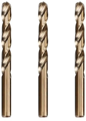 Metallbohrer Set Geschliffen Kobalt aus HSS Cobalt - 3-teilig 6.5mm Ø 5 mm HSS Bohrer Set,Für Edelstahl und Metall