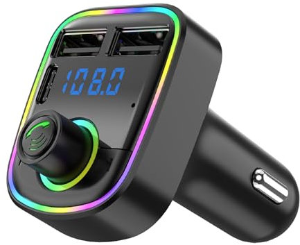 Émetteur FM pour Voiture | Adaptateur Véhicule sans Fil | Lecteur MP3 Voiture avec Transmission FM pour Trajets Quotidiens, Voyages et Déplacements