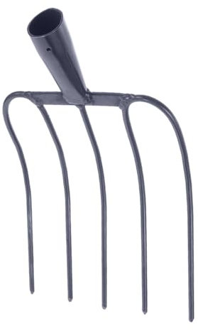 Toddmomy Agricola Multifunzionale Per Letame e Giardinaggio Portatile, Utensile Resistente Per Rimozione Letame Bovino e Manutenzione Prati in Aree Rurali Design Solido a Cinque Rebbi