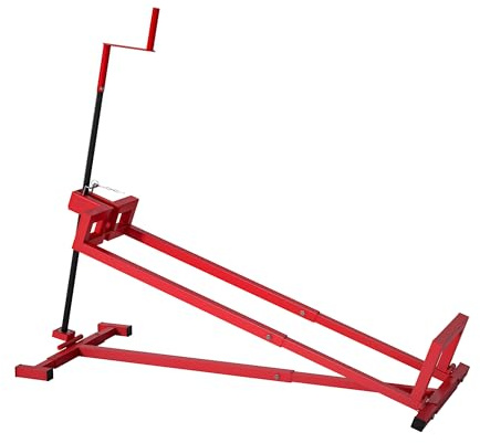 Thanaddo Rasentraktorheber Hebevorrichtung, Hebebühne Aufsitzmäher, Reinigungshilfe universal, Rasentraktorheber zum Aufsitzmähern oder Quads, Stil 2