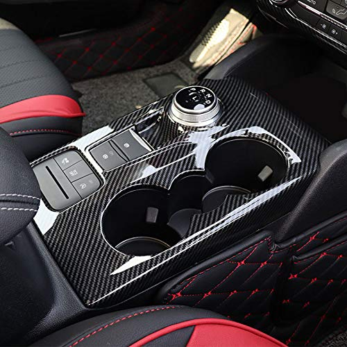 HIGH FLYING für Focus MK4 2019-2022 Kohlefaserfarbe Interieur Mittelkonsole Schalthebel ABS Kunststoff 1 Stück