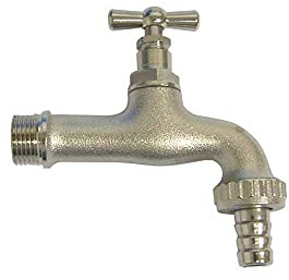 535 Rubinetto portagomma sabbiato cromato 3/4 RASTELLI