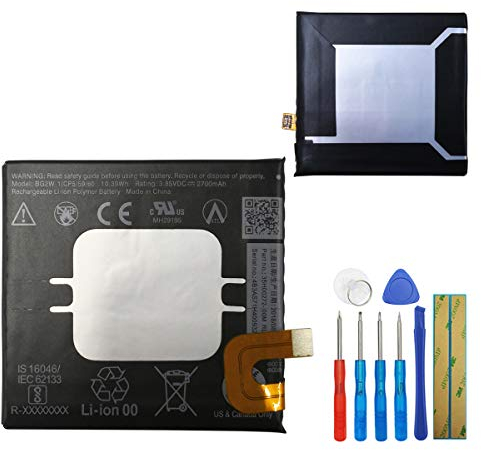 E-yiiviil Batería de repuesto G011A-B BG2W compatible con Google Pixel 2 5.0, 2700 mAh, 3,85 V, con herramientas