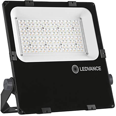 LEDVANCE Fluter LED: für Wand/Mast/Boden/Decke, FLOODLIGHT PERFORMANCE ASYM 55x110, 100 W, 220…240 V, Warm White, 3000 K, Gehäusematerial: Aluminium, IP66, 1-er-Pack