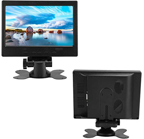Rétroéclairage LED écran Compact HDMI + VGA + AV Moniteur 7 Pouces 1024 × 600 écran LCD TFT pour CCTV(European regulations)