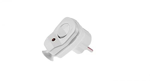 Winkelstecker mit Schalter und Diode 10/16A 2P+Z IP20 Weiß 9002216 Zange 590771102939