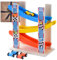 Jaques of London Wooden Car Ramp Toy for 1 + 2 Year Olds | Racing Car Park Garage for Boys and Girls | Since 1795