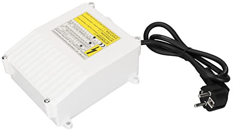 Boîtier de commande de pompe, Coffre-fort Coffret de commande de pompe de puits Disjoncteur de protection thermique Robuste pour l'industrie 1100W Prise UE 220V